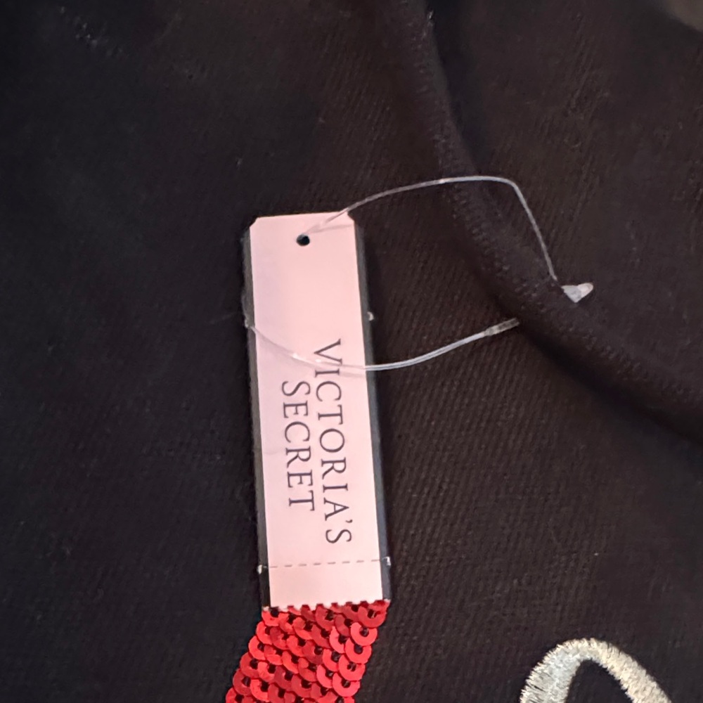 Victoria's Secret Black Tote with Red and Silver Accents - Picture 9 of 9